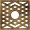 Ekena Millwork Chevron Architectural Grade PVC Pierced Ceiling Medallion, Antiqued Brass, 34"OD x 8 3/4"ID x 1"P CMPP34CHABS - alternate 1